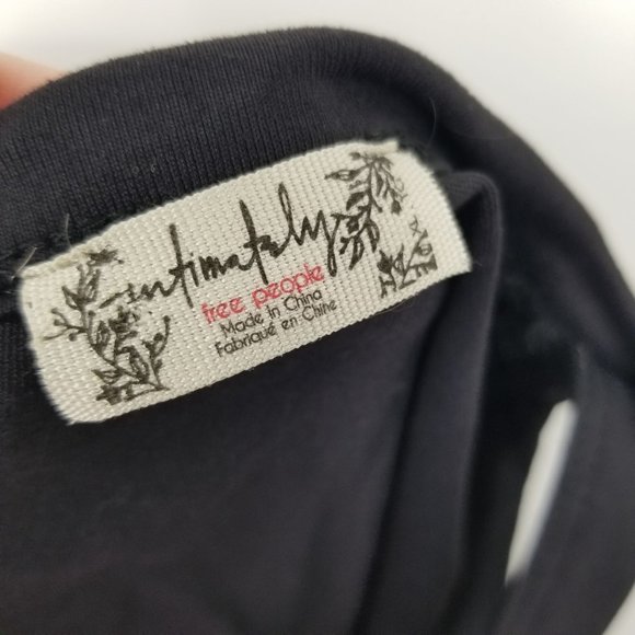 Free People Intimates Black Halter Neck Bodysuit Size Medium - Picture 7 of 10